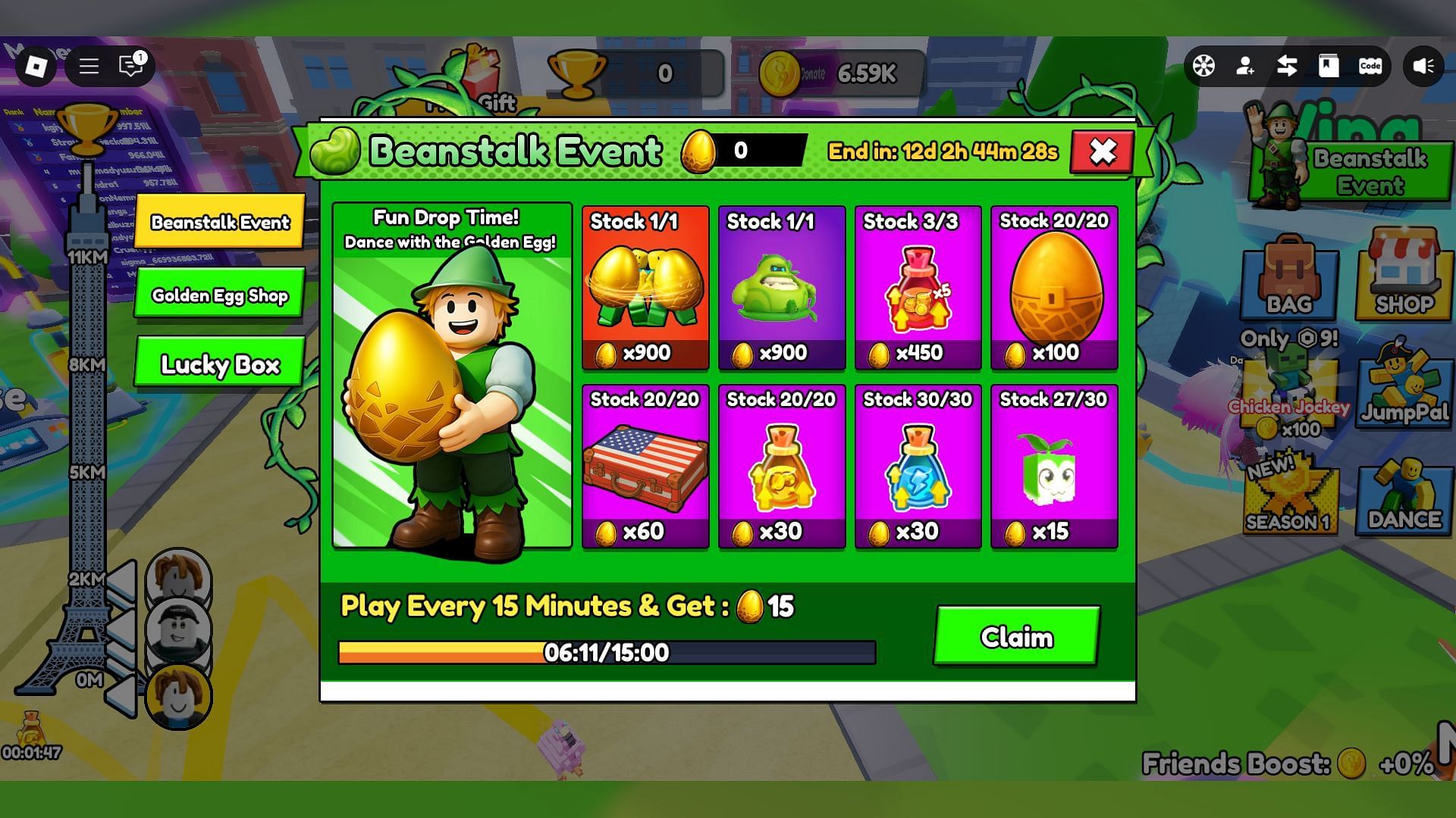 Event shop in the game (Image via Roblox)